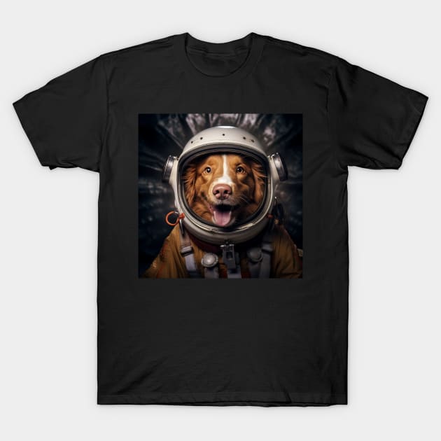 Astro Dog - Nova Scotia Duck Tolling Retriever T-Shirt by Merchgard